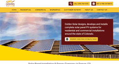 Desktop Screenshot of goldensolar.net