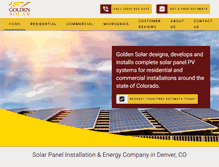 Tablet Screenshot of goldensolar.net